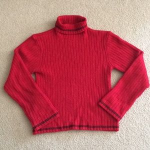 Girls’ XL Red Turtleneck Sweater